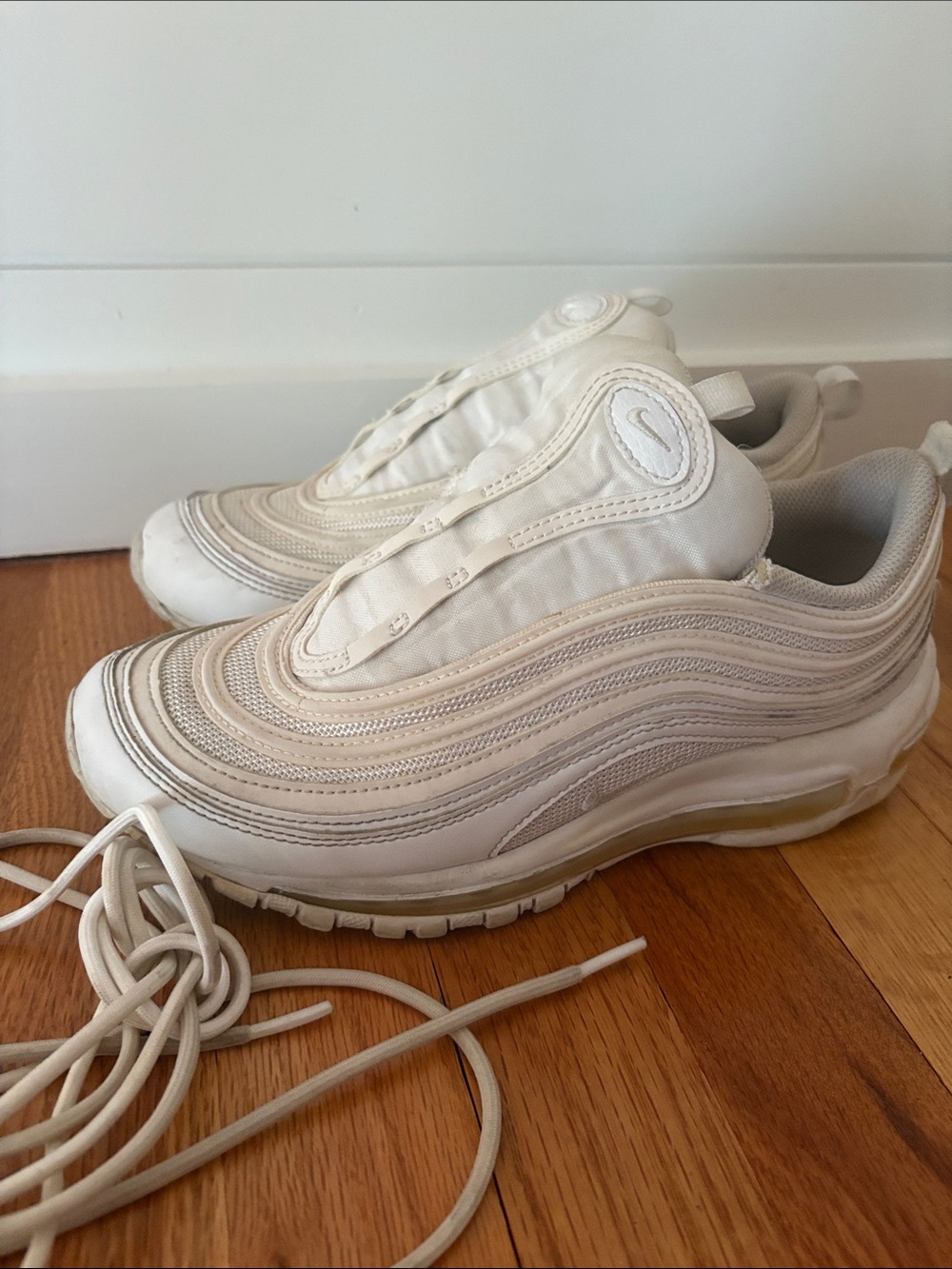 Nike Air Max 97 Off-White/Cream Wave Sneakers